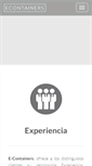 Mobile Screenshot of econtainers.cl