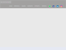 Tablet Screenshot of econtainers.cl